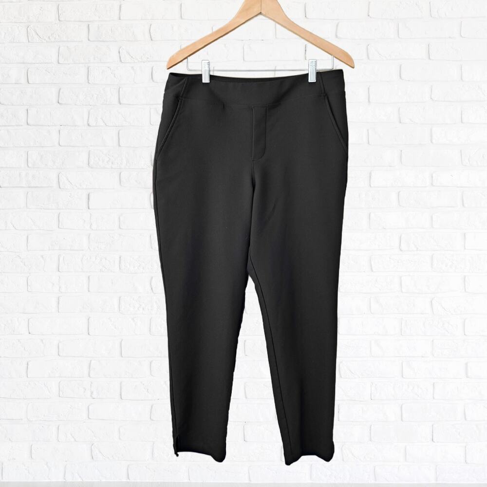 TOMMY BAHAMA Black Everyday Active Pant Women's Large Ankle High Waist Stretch